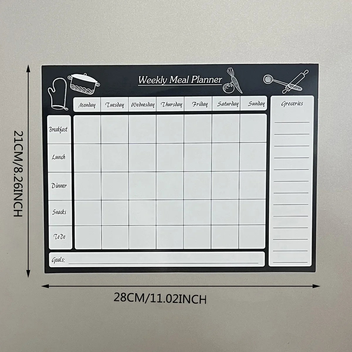PlanItMag™ Rewritable Magnetic Fridge Planner