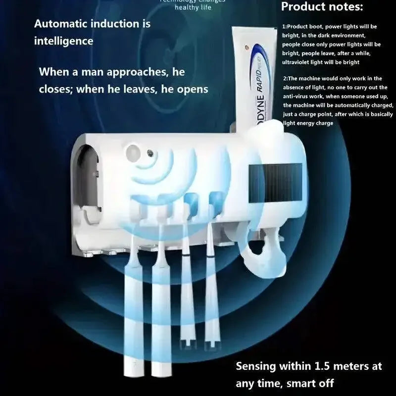 Stérilisateur et support de brosse à dents UV SolarGuard™