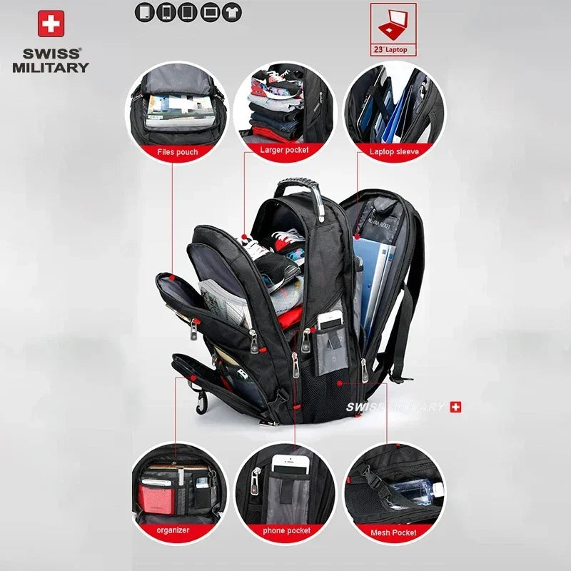 AlpTek™ ProPack – Mochila suiza de viaje y para portátil de 17"