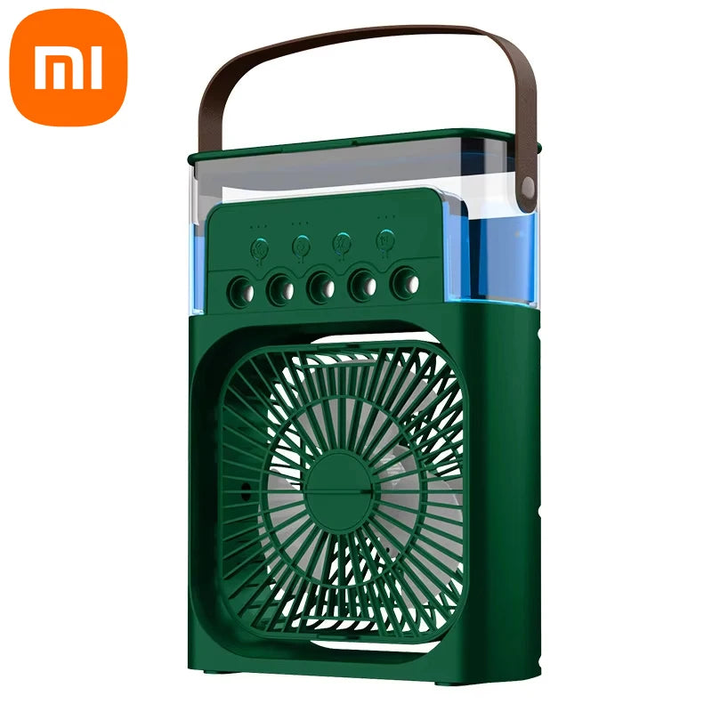 BreezeGlow™ – Mini enfriador de aire 3 en 1 con luz nocturna LED