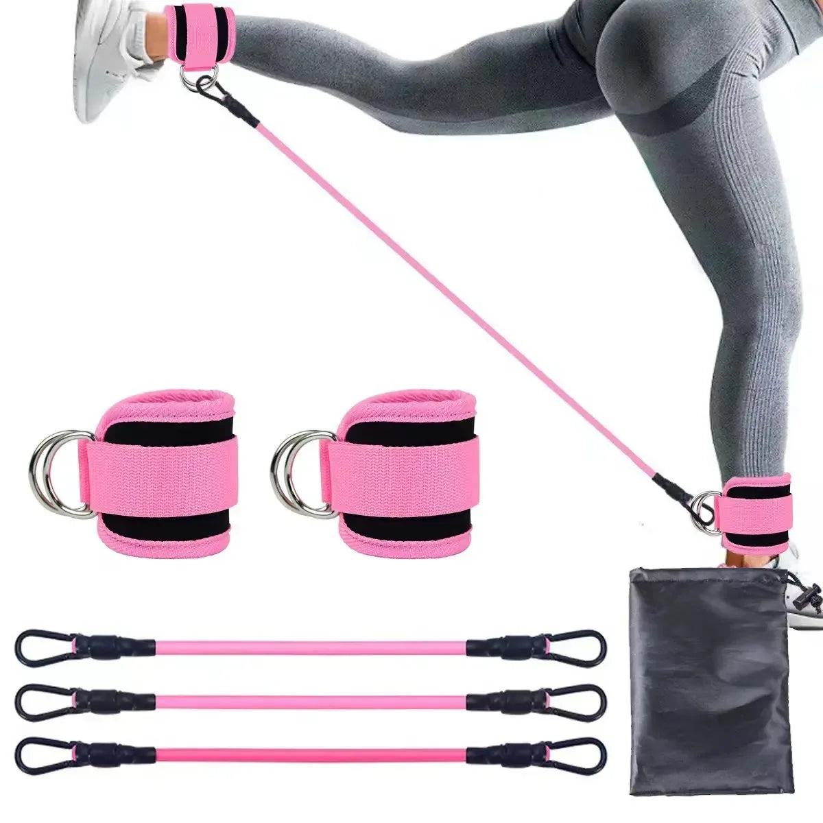 Set de resistencia para piernas FitGuard™: ¡Potencia, estabilidad y resultados para piernas, glúteos y core!