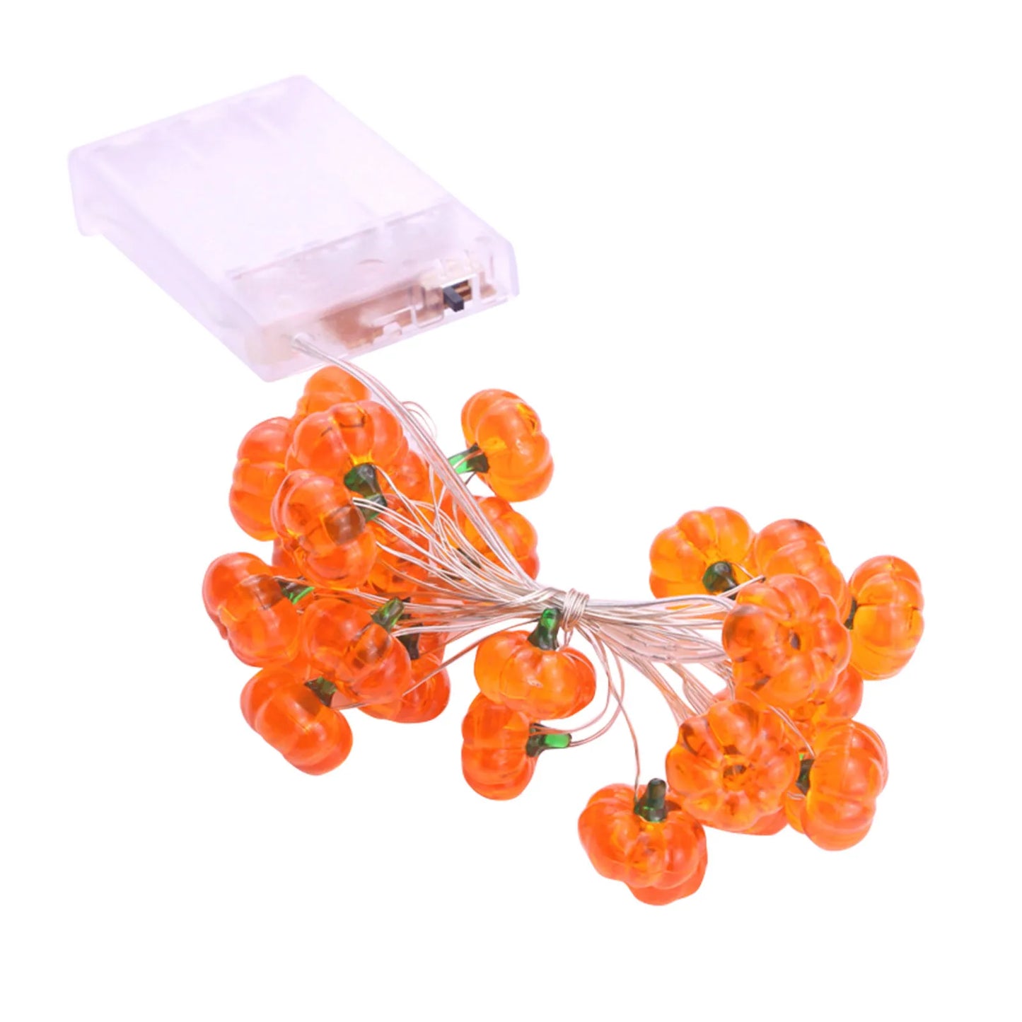 Pumpkin & Eyeball LED String Lights – USB Powered Halloween Party Decoration (20/40 LEDs)