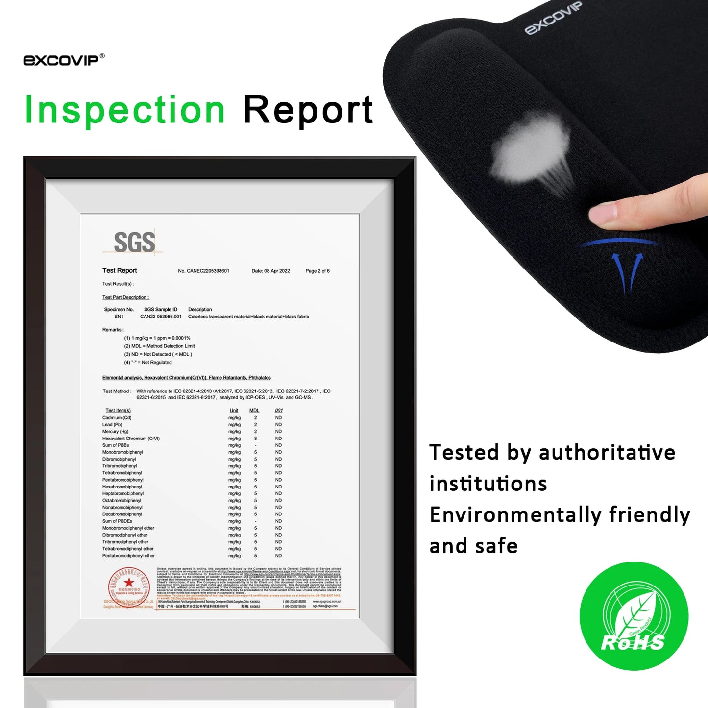 Tapis de souris EXCO WristGuard™ — Confort et précision à portée de main
