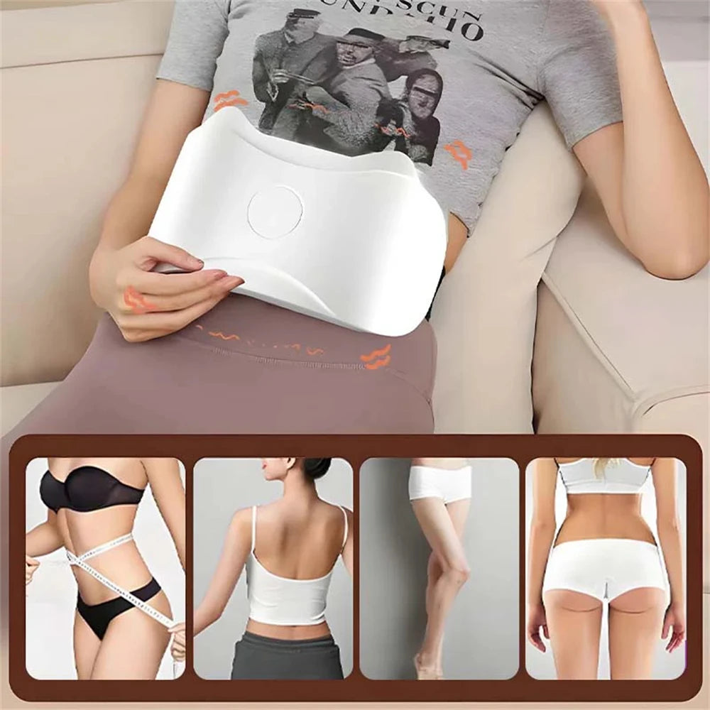 Masajeador abdominal eléctrico inalámbrico para quemar grasa y digerir la cintura, adelgazar y moldear el cuerpo.