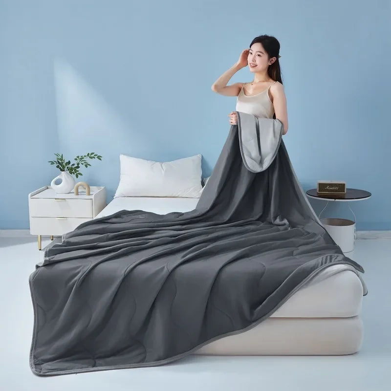 BreezeCool™ – Manta refrescante de verano de doble cara