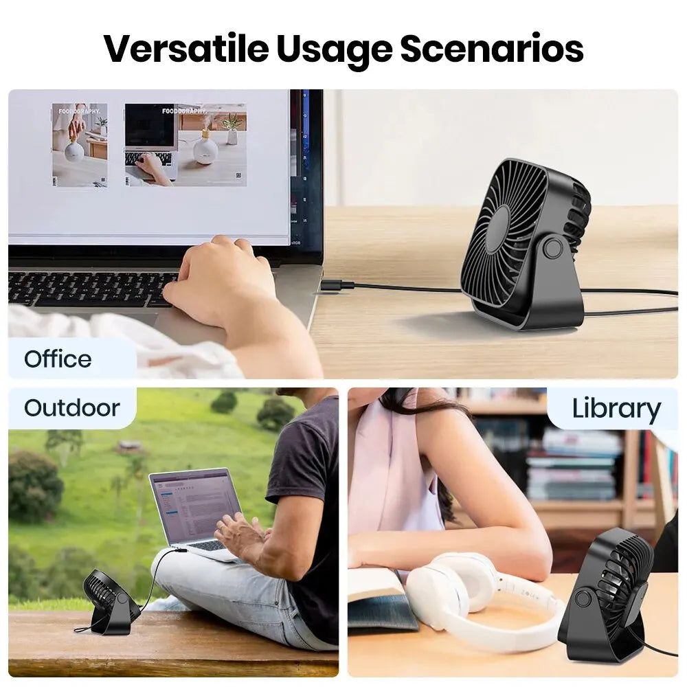 BreezeBuddy™ – 4” USB Mini Fan