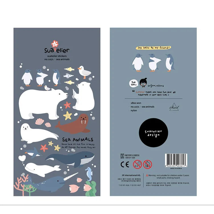 Ensemble d'autocollants Suatelier™ Kawaii Days – Essentiels de la déco coréenne