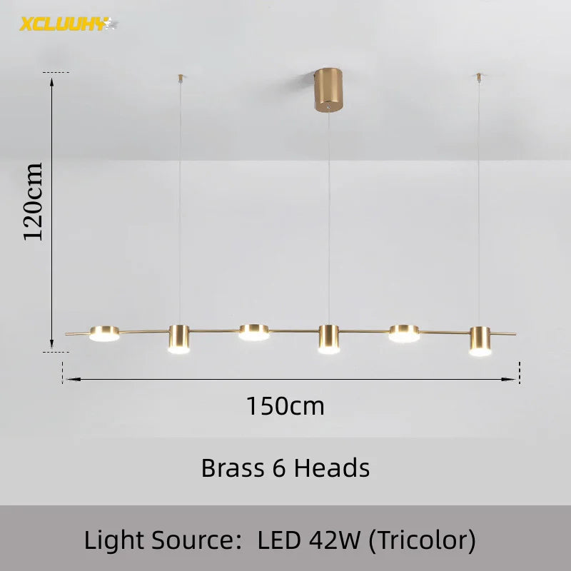 Modern LED Chandelier – Dimmable Ceiling Light for Living Room, Dining Table & Kitchen