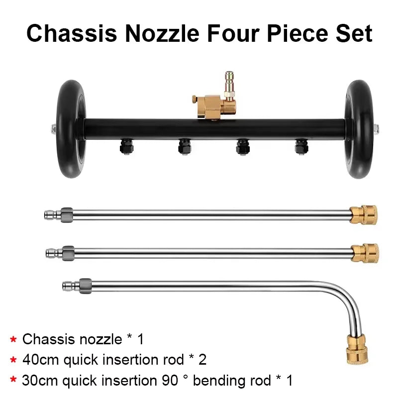 HydroSweep™ – Cepillo multifuncional de alta presión para limpieza de coches y suelos