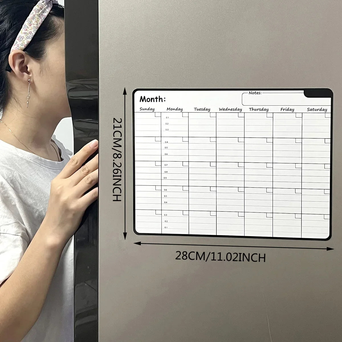 PlanItMag™ Rewritable Magnetic Fridge Planner
