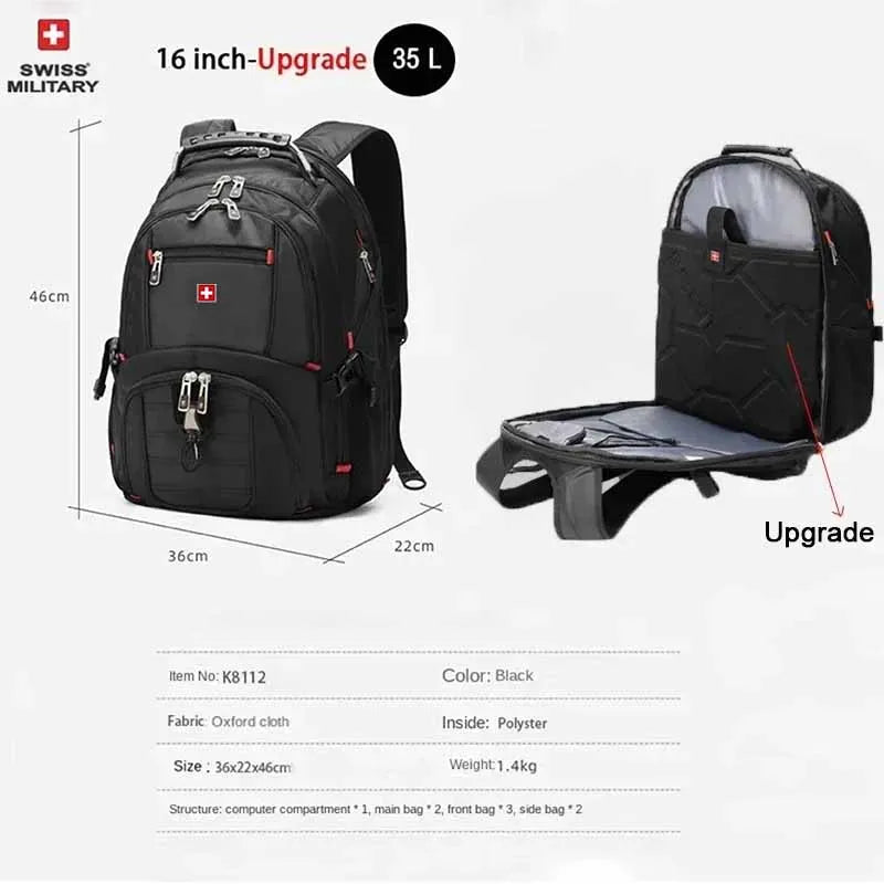 AlpTek™ ProPack – Mochila suiza de viaje y para portátil de 17"