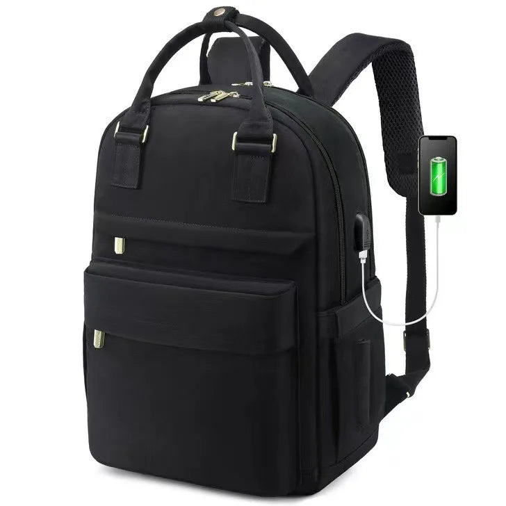 Sac à dos urbain en nylon StylePort™ – Imperméable, USB et tendance