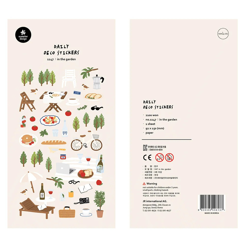 Ensemble d'autocollants Suatelier™ Kawaii Days – Essentiels de la déco coréenne