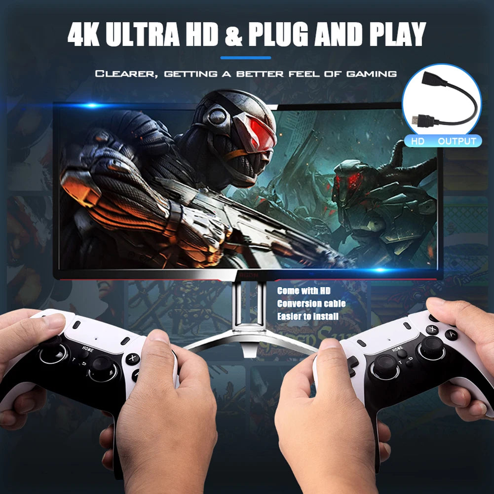 GameVault™ M8 Retro Stick 4K – Play Over 40,000 Classic Games on Your TV!