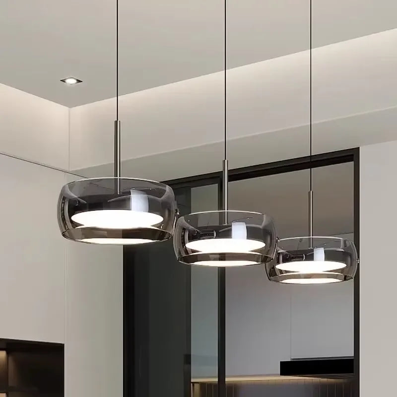 Nordic Glass LED Chandelier – Creative Luxury Pendant Light for Restaurant, Bedroom & Café Decor
