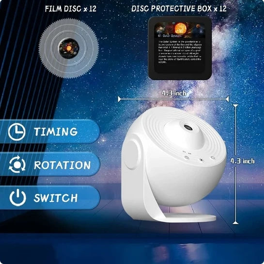 Galaxy Projector Night Light – 360° Rotating Starry Sky Lamp for Kids & Home Decor