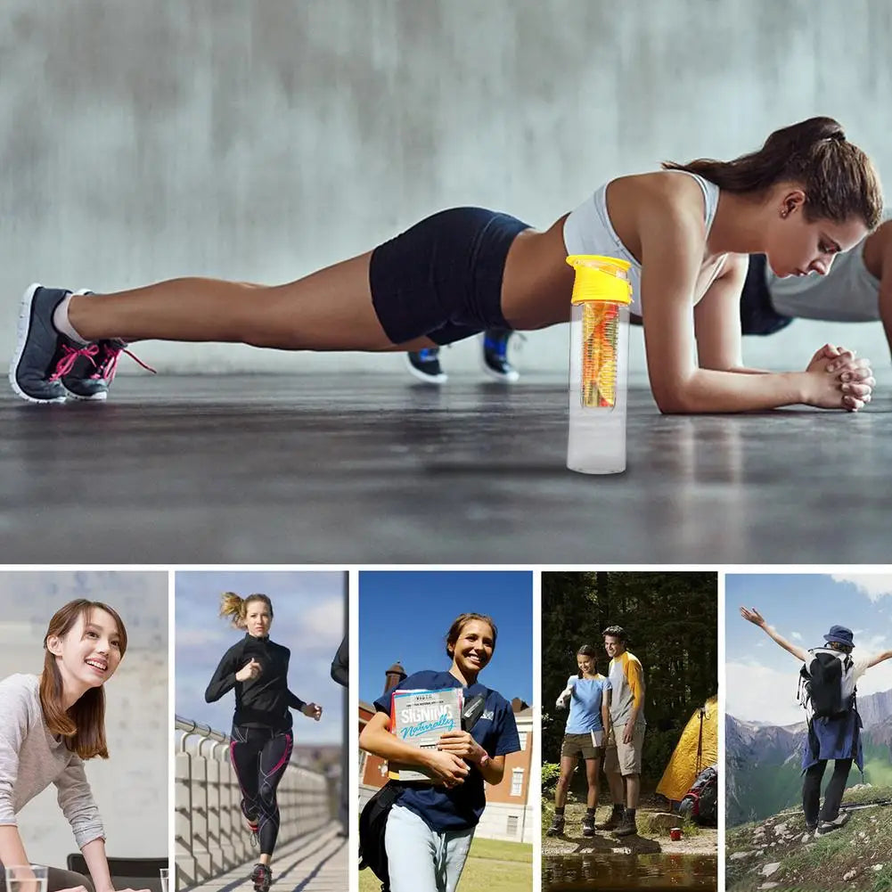 Botella de agua deportiva con infusor de 28 oz: ¡manténgase hidratado y fresco! 
