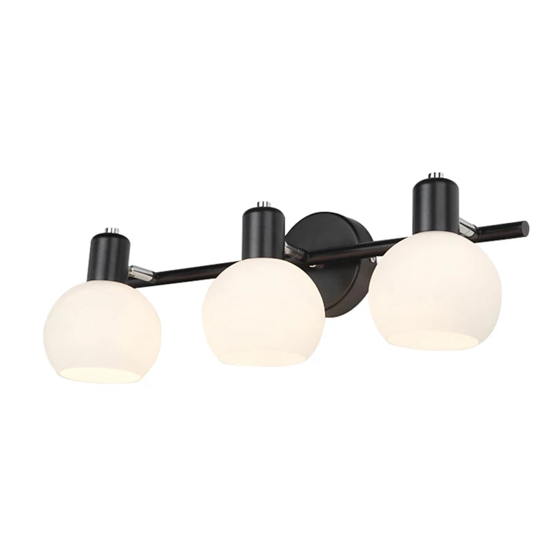 Modern Glass Wall Lamp – Bedside & Living Room Sconce with Decorative Glass Lampshade