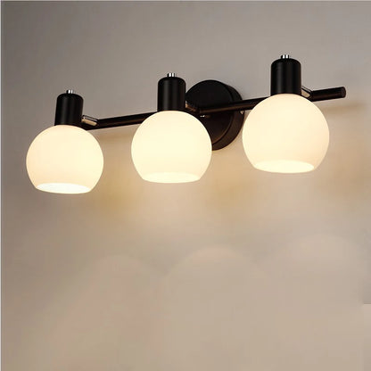 Modern Glass Wall Lamp – Bedside & Living Room Sconce with Decorative Glass Lampshade