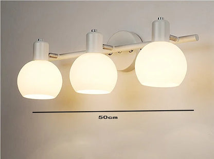 Modern Glass Wall Lamp – Bedside & Living Room Sconce with Decorative Glass Lampshade