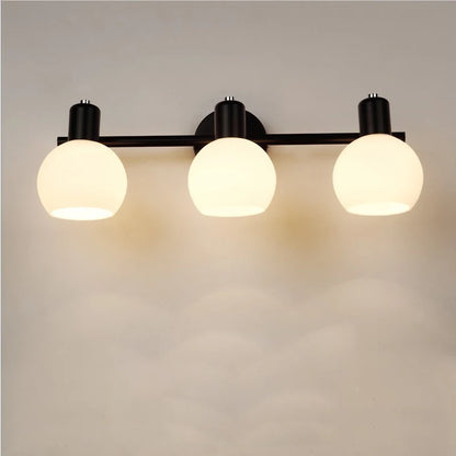 Modern Glass Wall Lamp – Bedside & Living Room Sconce with Decorative Glass Lampshade