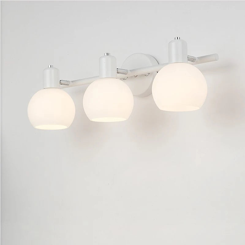 Modern Glass Wall Lamp – Bedside & Living Room Sconce with Decorative Glass Lampshade
