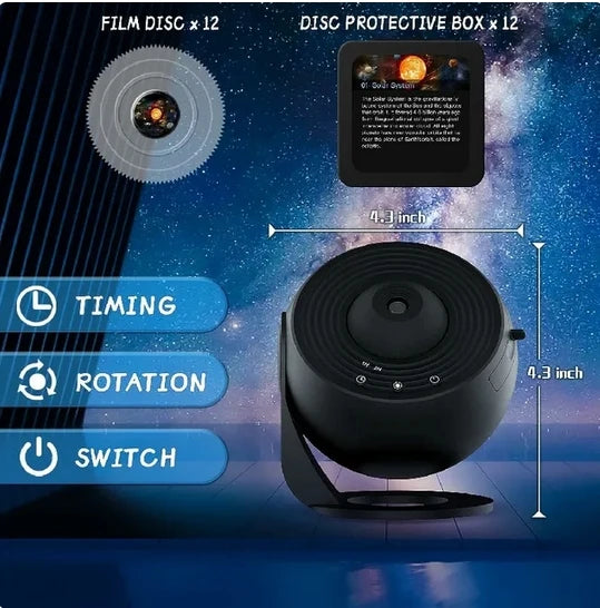Galaxy Projector Night Light – 360° Rotating Starry Sky Lamp for Kids & Home Decor