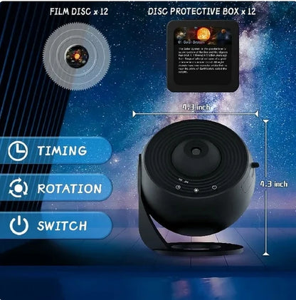Galaxy Projector Night Light – 360° Rotating Starry Sky Lamp for Kids & Home Decor