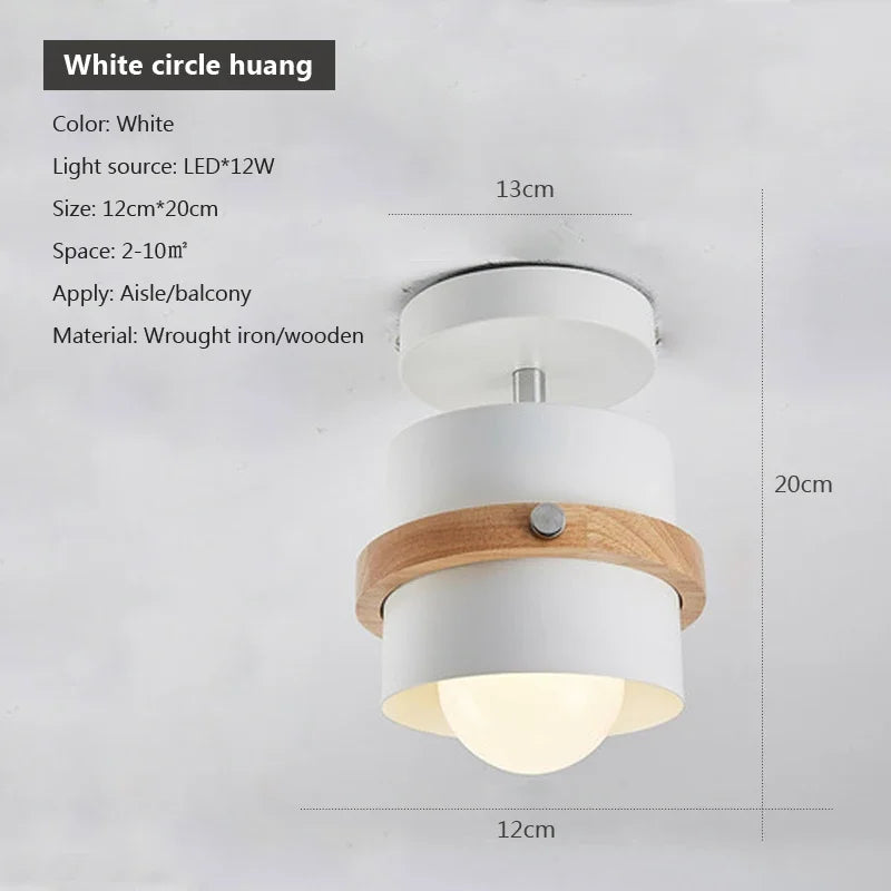 Modern Nordic E27 Ceiling Lamp – Indoor Flush Mount Light for Hallway, Bedroom & Living Room