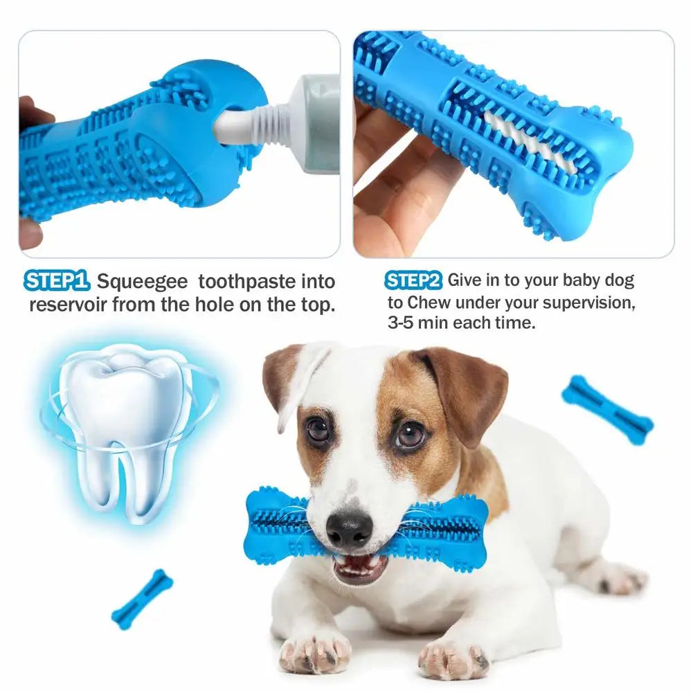 PawBrush™ – Brosse à dents et jouet à mâcher 360° pour chien