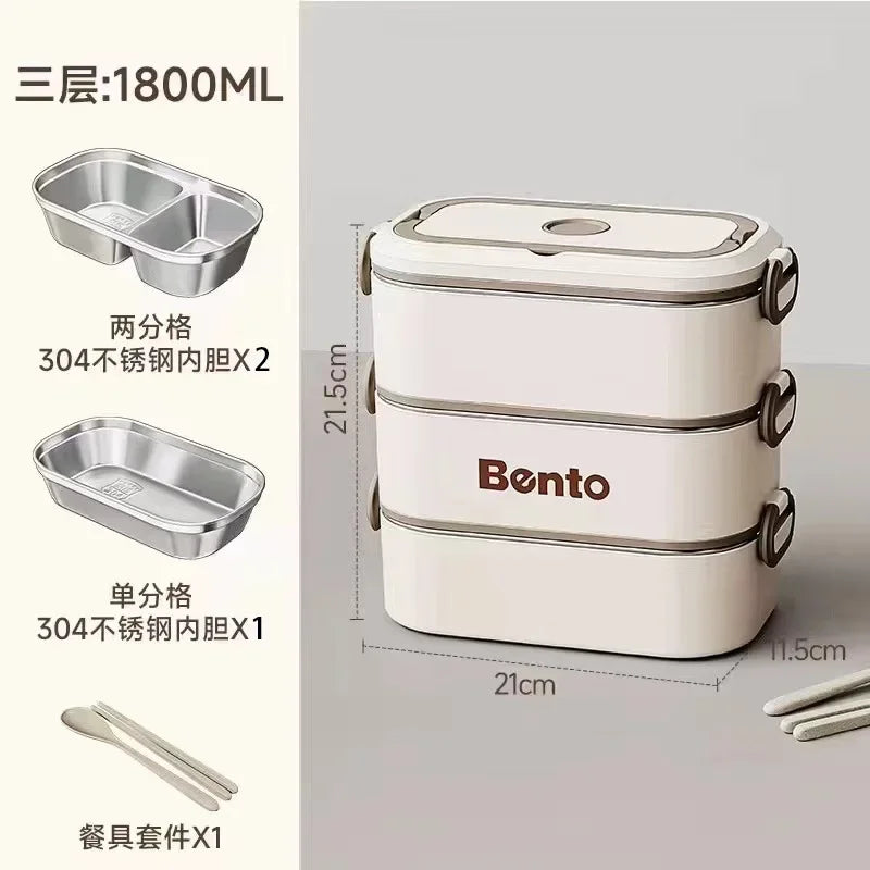 Lonchera de acero inoxidable StackMate™ BentoPro 