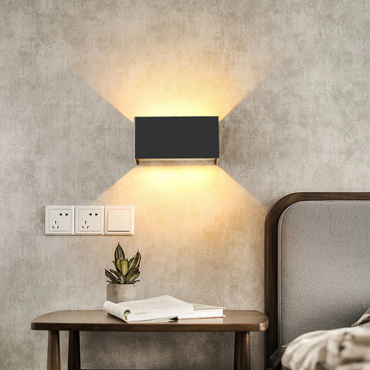 Nordic Modern LED Wall Light – 12W/24W IP65 Waterproof Indoor & Outdoor Sconce for Living Room, Porch & Bedroom