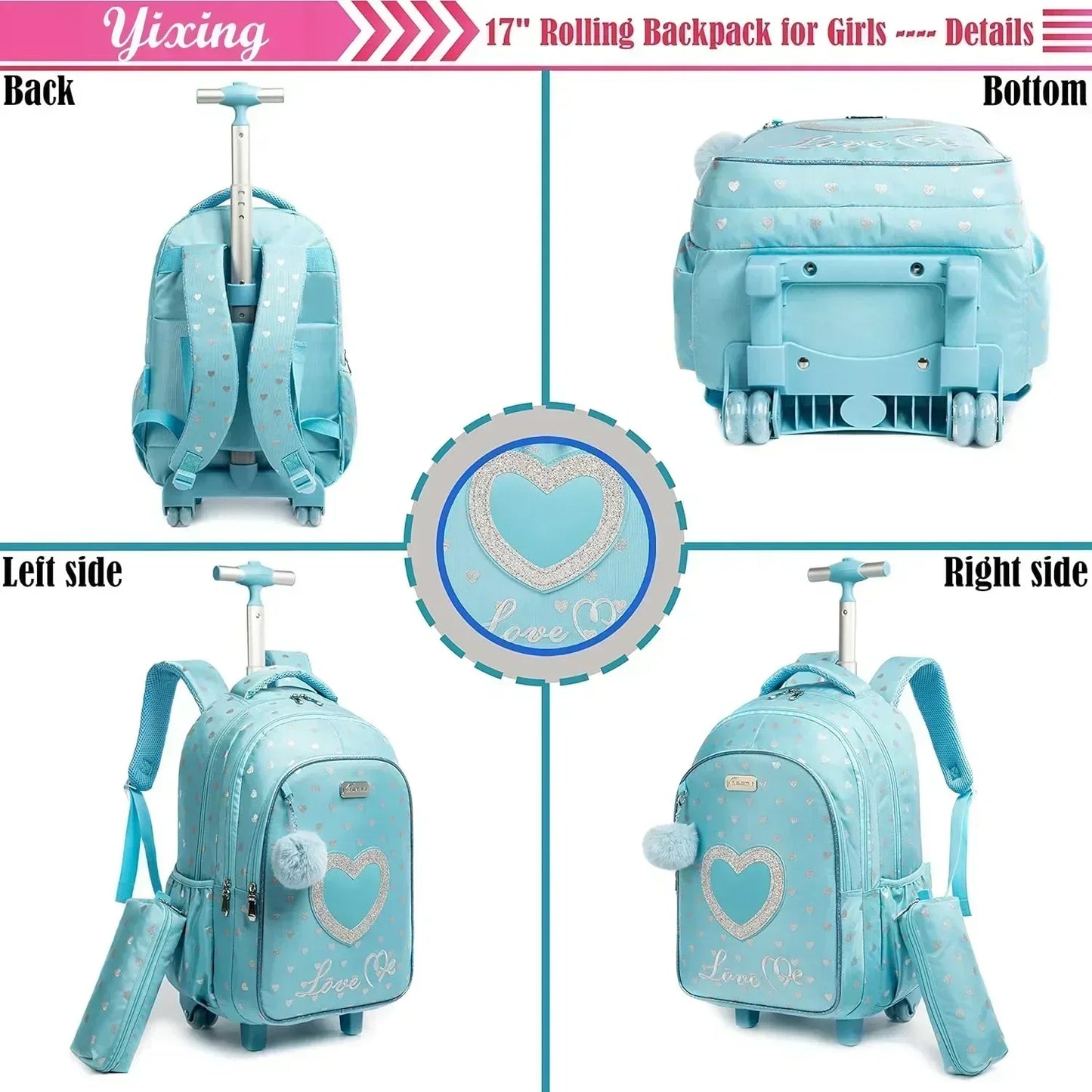 Ensemble de chariots scolaires 3 en 1 RollieBuddies™