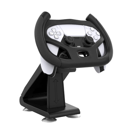 GAMINJA™ Racing Steering Wheel for PS5 – Multi-Axis Controller with Mounting Bracket