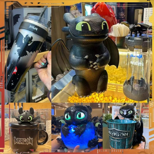 Cubo de películas Desdentado FlamePop™: ¡Diversión, fantasía y funcionalidad en uno!