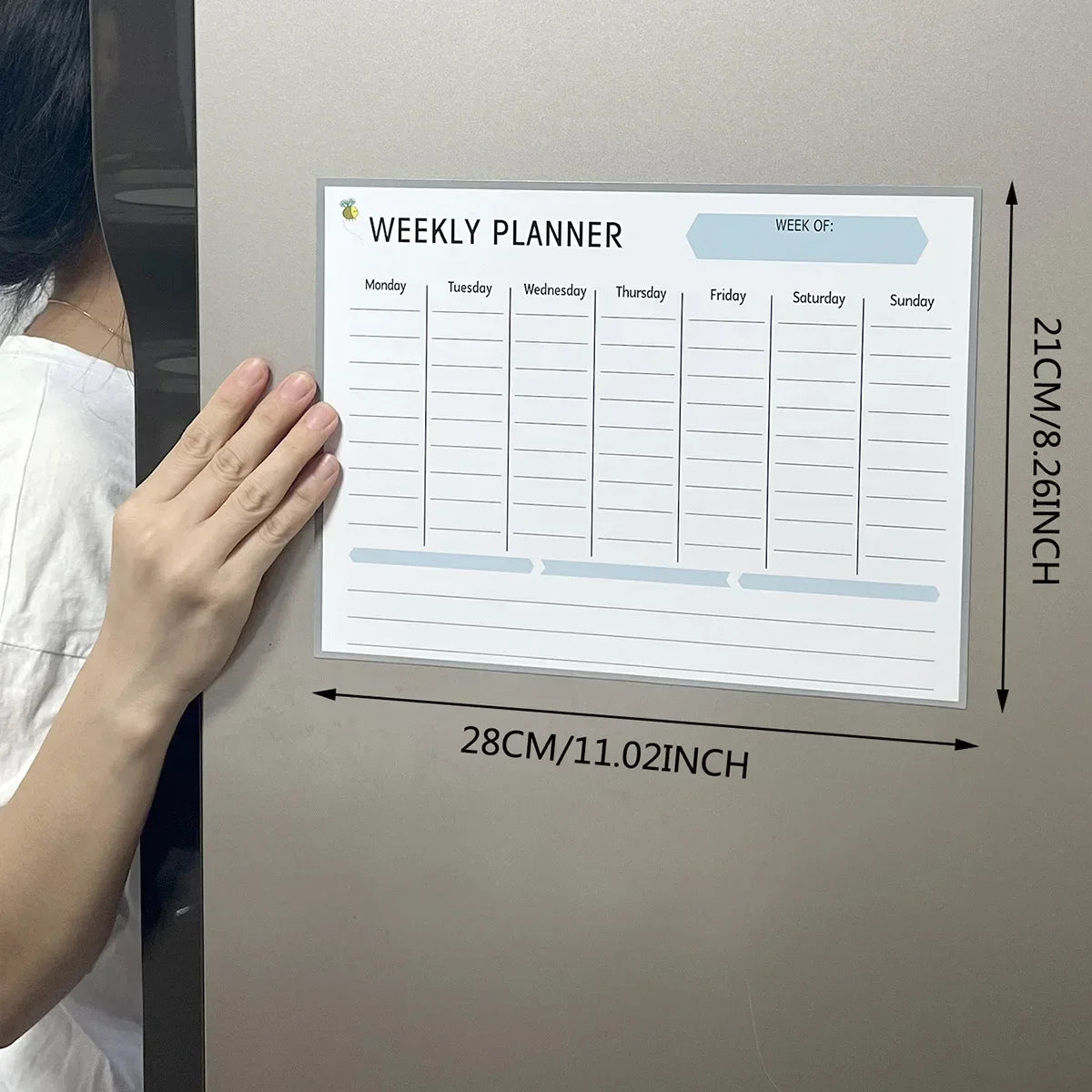 PlanItMag™ Planificateur magnétique réinscriptible pour réfrigérateur