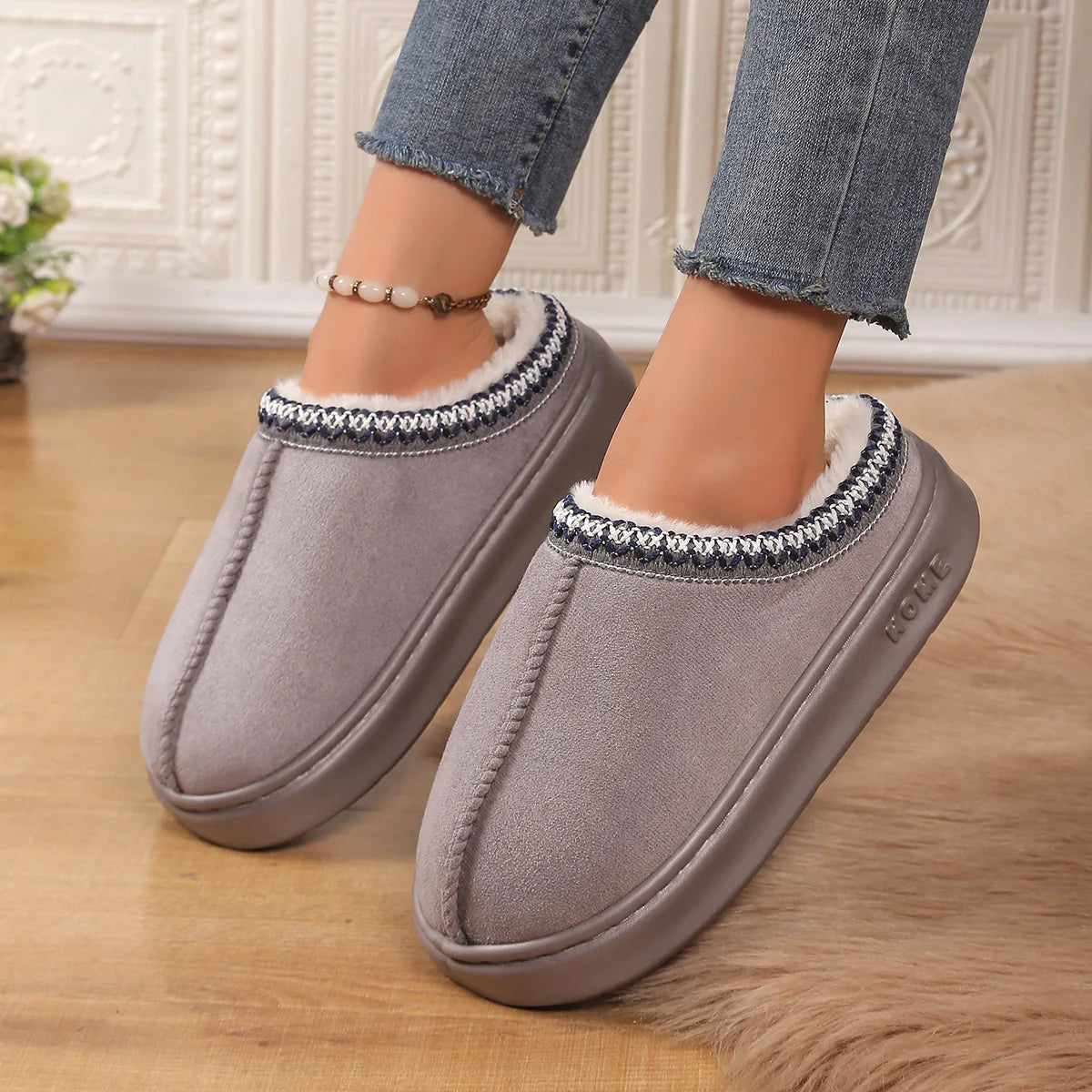 Zuecos de cachemira ChicPlush™: la elegancia se une a la comodidad diaria