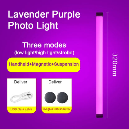LED Video Light Wand – Handheld Rechargeable Lamp for Vlog, Streaming & Photography