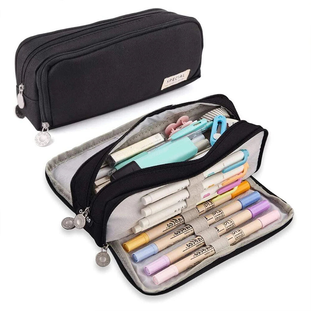 Estuche MaxiHold™ con 3 cremalleras: el organizador de papelería definitivo
