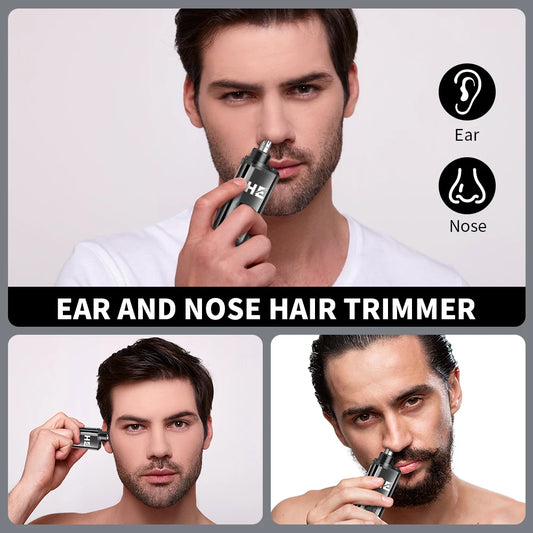 TrimTech™ Pro – Tondeuse intelligente rechargeable pour poils du nez et des oreilles 