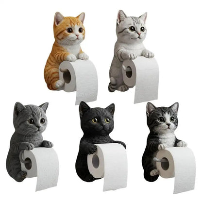 PawRoll™ – Porte-papier toilette en forme de chat amusant