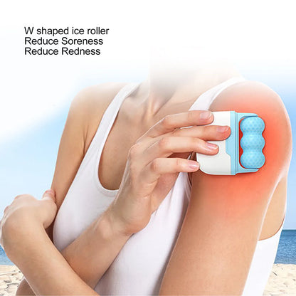 GlowChill™ – Rodillo de hielo de dos cabezales para rostro y cuero cabelludo
