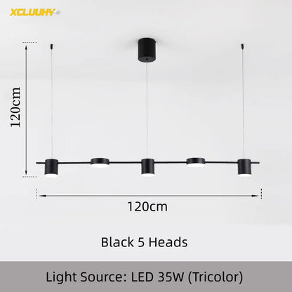 Modern LED Chandelier – Dimmable Ceiling Light for Living Room, Dining Table & Kitchen