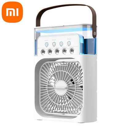BreezeGlow™ – Mini enfriador de aire 3 en 1 con luz nocturna LED