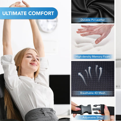 PostureMate™ Mesh Back Pillow – Support That Follows Your Spine