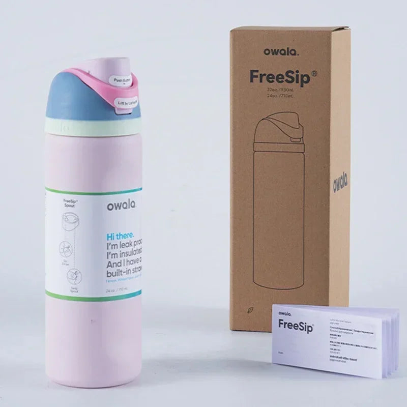 Bouteille isotherme et thermos Boneyard Owala Cup Bouteille d'eau Gobelet isotherme en acier inoxydable Tasse isotherme originale pour le froid et le chaud