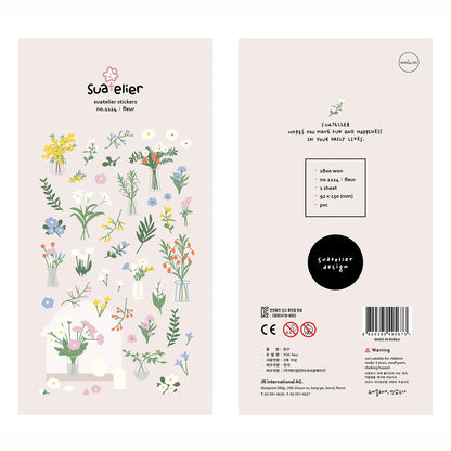 Ensemble d'autocollants Suatelier™ Kawaii Days – Essentiels de la déco coréenne