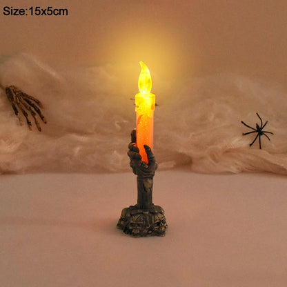 Halloween Skeleton Hand LED Candles – Spooky Ghost Lights for Haunted House & Party Decor