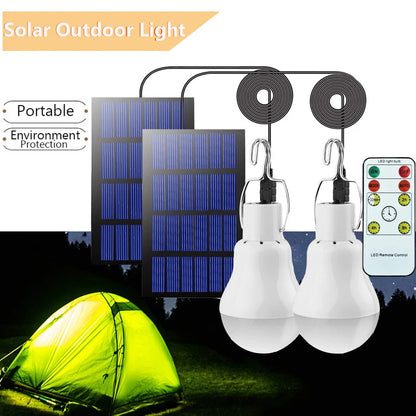 USB & Solar Powered LED Emergency Bulb – Waterproof Portable Hanging Lamp for Indoor & Outdoor Lighting