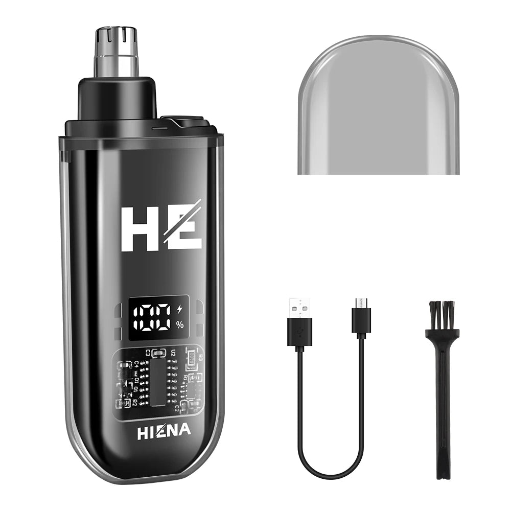 TrimTech™ Pro – Tondeuse intelligente rechargeable pour poils du nez et des oreilles 